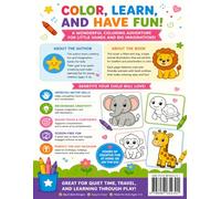 My First Animal Coloring Book for Kids Ages 3-6: Cute & Easy Animals with Big Bold Lines | Fun, Simple Coloring Pages for Toddlers