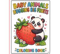 My First Baby Animals Hugging Big Fruits Coloring Book: Cute Toddler Coloring Pages with Sweet Animals and Large Fruit Shapes | Simple Outlines and ... Kids Ages 2-4, Preschool, and Early Learning