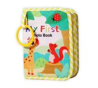 My First Baby Photo Book with Safe Mirror, Cute Book Gift for Newborns Family Photos, My First Family Album for Baby Shower Kids Toddlers Family Pictures, Toddler Photo Album(Land)