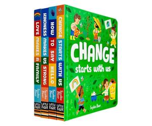 My First Behaviour and Manners Library 4 Books Collection Set by Sophie Beer (Change Starts With Us, Love Makes a Family, Kindness Makes Us Strong & How to say Hello)