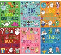 My First Big Book of Coloring 6-book Set (Dinosaurs, Unicorns, Monsters, Christmas, Princesses, Fairy Tales)