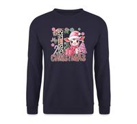 My First Christmas - Disfraz de Navidad con texto en inglés "My First Christmas", color rosa, azul marino, XXL
