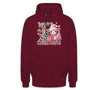 My First Christmas - Disfraz de Navidad con texto en inglés "My First Christmas", color rosa, granate, XXL