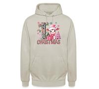 My First Christmas - Disfraz de Navidad con texto en inglés "My First Christmas", color rosa, piedra natural, XXL