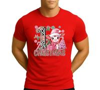 My First Christmas - Disfraz de Navidad para hombre, color rosa, rojo, XXL