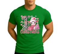 My First Christmas - Disfraz de Navidad para hombre, color rosa, verde, XXL