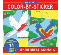 My First Color-By-Sticker Book - Rainforest Animals