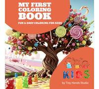 My First Coloring Book: 30 Fun & Easy Coloring Pages with Cute Animals, Vehicles, Food, and Magical Scenes | Simple Designs with Bold Lines for Toddlers | 8.5 x 8.5 Inch Square Book