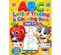 My First Coloring Book: ABC Letter Tracing & Animal Adventures: Bold and Easy Big Pictures for Toddlers and Kids Ages 2-4, 3-5 | Learn Alphabet and ... Pages for Fine Motor Skills Development