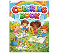 My First Coloring Book for Kids Ages 3-6: Fun & Easy Animals, Fruits, Vehicles and Everyday Things | Big Simple Designs for Toddlers & Preschoolers