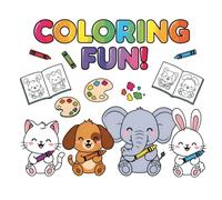 My First Coloring Book for Toddlers: Cute Animals, Fun Objects, and Easy Coloring Pages for Kids Ages 3-6: A Simple and Fun Preschool Coloring Book ... Lines, Big Shapes, and Adorable Illustrations