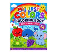My First Colors Coloring Book: Color • Trace • Learn