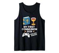 My First Communion 2026 New Level Achieved Comunión Camiseta sin Mangas