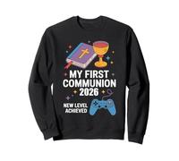 My First Communion 2026 New Level Achieved Comunión Gamer Sudadera