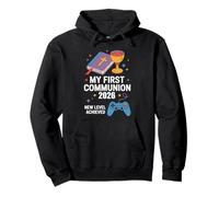 My First Communion 2026 New Level Achieved Comunión Gamer Sudadera con Capucha