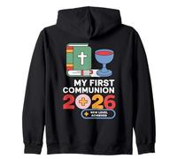 My First Communion 2026 New Level Achieved Comunión Sudadera con Capucha