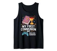 My First Communion 2027 New Level Achieved Comunión Camiseta sin Mangas