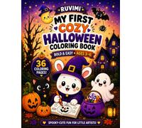 My First Cozy Halloween Coloring Book: Bold & Easy Spooky-Cute Coloring Pages for Kids Ages 3-6 (RUVIMI My First Coloring Books)