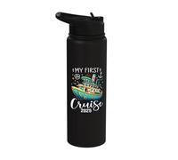 My First Cruise 2025 Cute Family Vacation Cruising Stainless Steel Insulated Water Bottle