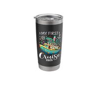 My First Cruise 2025 Cute Family Vacation Cruising Vaso térmico de acero inoxidable de doble pared