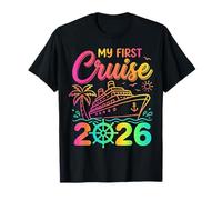 My First Cruise 2026 Colorful Ship Wheel Matching Family Camiseta