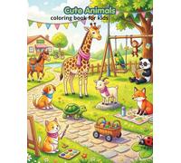 My First Cute Animals Coloring Book for Kids Ages 4-9: Fun with Adorable Baby Animals, Pets, and Wild Creatures - Over 50 Pages to Color
