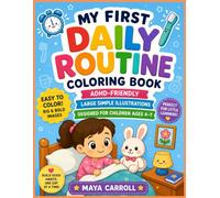 My First Daily Routine Coloring Book: Large, Simple, ADHD-Friendly Pages to Learn Everyday English Words