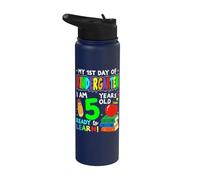 My First Day Of kindergarten 1st Day Of School Boys Girls Stainless Steel Insulated Water Bottle