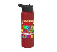 My First Day Of kindergarten 1st Day Of School Boys Girls Stainless Steel Insulated Water Bottle