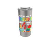 My First Day Of Preschool Boys Girls 1st Day Of Prek Kids Vaso térmico de acero inoxidable de doble pared