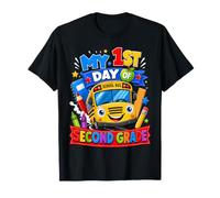 My First Day of Second Grade School Bus Back To School Camiseta