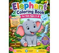 My First Elephant Coloring Book: Simple and Adorable Baby Elephant Pictures for Toddlers and Preschoolers | Perfect for Quiet Time, Travel, and Screen-Free Fun