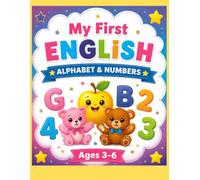 My First English Coloring Book: Fun & Easy Alphabet and Numbers 1-10 Coloring and Tracing Book for Toddlers Ages 3-6