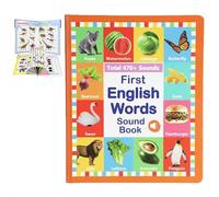 My First English Sound Toy - 470+ Words, 21 Themes, 2025 New Fun Word Game School Education Educational Gift (3-9y) (Orange)