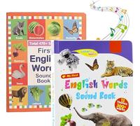 My First English Sound Toy - 470+ Words, 21 Themes, 2025 New Fun Word Game School Education Educational Gift (3-9y) (White+Orange)