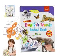 My First English Sound Toy - 470+ Words, 21 Themes, Fun Word Game, 2025 First English Words Sound Book, Juguete Educativo for Educational Language, Press to Learn Phonics (Small)