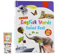My First English Sound Toy - 470+ Words, 21 Themes, Fun Word Game & Bilingual Toys, Press to Learn Phonics, Educational Language, School Education Educational Gift (Color-A)