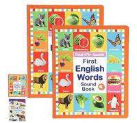 My First English Sound Toy - 470+ Words, 21 Themes, Fun Word Game & Bilingual Toys, Press to Learn Phonics, Educational Language, School Education Educational Gift (Color-B*2)