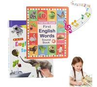 My First English Sound Toy - 470+ Words, 21 Themes, Fun Word Game & Bilingual Toys, Press to Learn Phonics, School Education Educational Gift (A+B)
