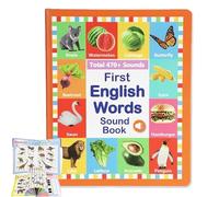 My First English Sound Toy - 470+ Words, 21 Themes, Fun Word Game, Juguete Educativo for Educational Language, Press to Learn Phonics (0-6y*1set)