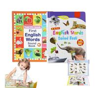 My First English Sound Toy-470+ Words, 21 Themes, Fun Word Game, Press to Learn Phonics, for Educational Language, School Education (2 Pcs)