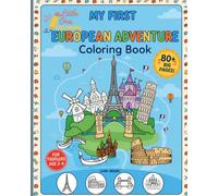 My First European Adventure Coloring Book: A Fun & Easy Travel Coloring Book with Bold Lines and Simple Landmarks for Toddlers & Kids Ages 2-4