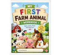 My First Farm Animal Workbook: Farm Animals: Trace, Count, Color & Play Fun Activities, Mazes, Puzzles, Matching Games, and More for Kids Ages 2-8