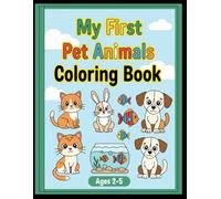 My First Farm Animals Coloring Book: Simple and Fun Coloring Pages with Cute Cows, Horses, and More for Toddlers and Kids Ages 2-5