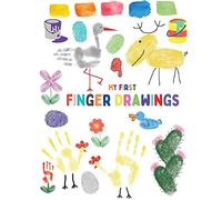 My first finger drawings: Cute animals finger painted, easy to draw for toddlers or small kids