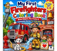 My First Firefighters Coloring Book for Kids: An Interactive Community Heroes Activity Book with Big Bold Lines to Melt Siren Anxiety and Build Fine Motor Skills