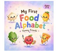My First Food Alphabet: Yummy Friends: Fun ABC Learning Book with Delicious Food, Fruits and Vegetables Ages 2-6