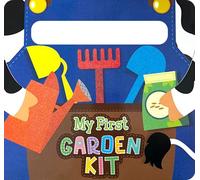 My First Garden Kit - Libro de tablero sensorial para niños con asa