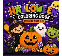 My First Halloween Coloring Book: 40 Cute & Easy Halloween Coloring Pages for Kids Ages 3-5