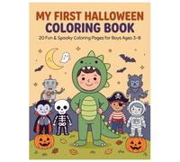 My First Halloween Coloring Book for Boys: 20 Fun & Spooky Coloring Pages for Kids Ages 3-8